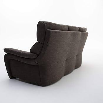 Amazon｜【カリモク正規品】ソファー 3人掛 ブラック 幅198cm 平織布